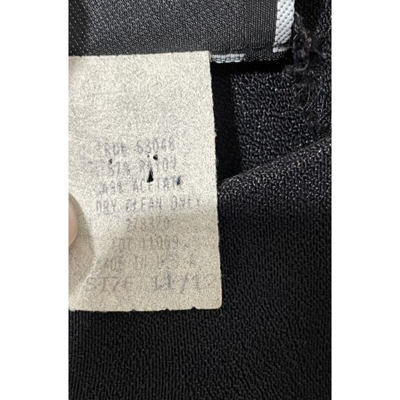 90s Women 11/12 Embroidered Floral Maxi Dress Black‎ Moody Floral Y2K Prom Goth - Picture 11 of 16